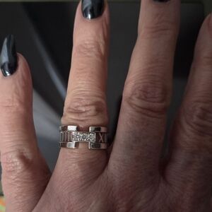 Tiffany & Co. Open Atlas 3P Diamond Ring Size 6.5